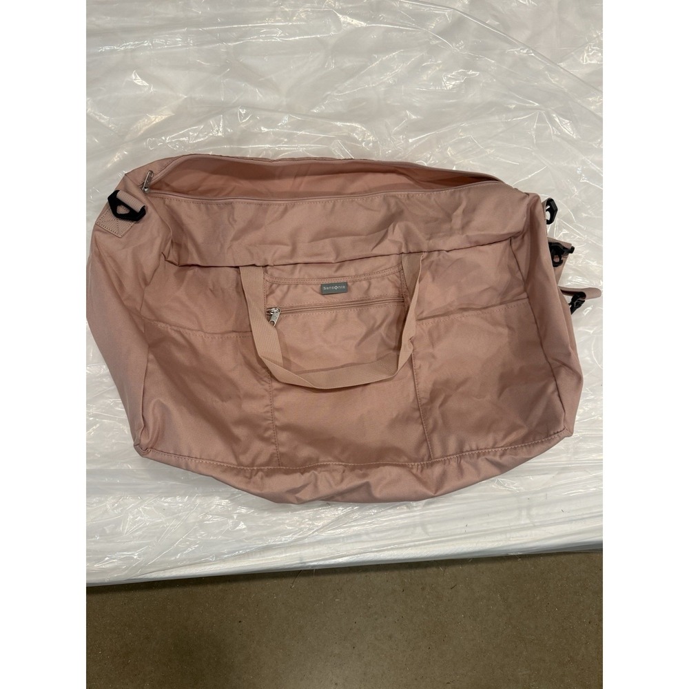 Samsonite Fold Away Duffel Bag Medium 21.5" X 12" X 8" NWT Light Pink